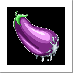 Drippy Eggplant Posters and Art